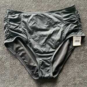 Brand new with tags black high waist high coverage bikini bottom from Kona Sol